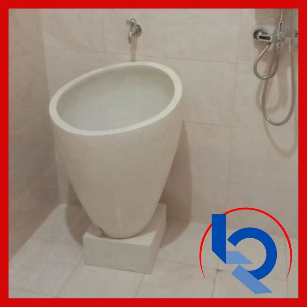 bak mandi teraso tipe bakul miring kamar mandi
