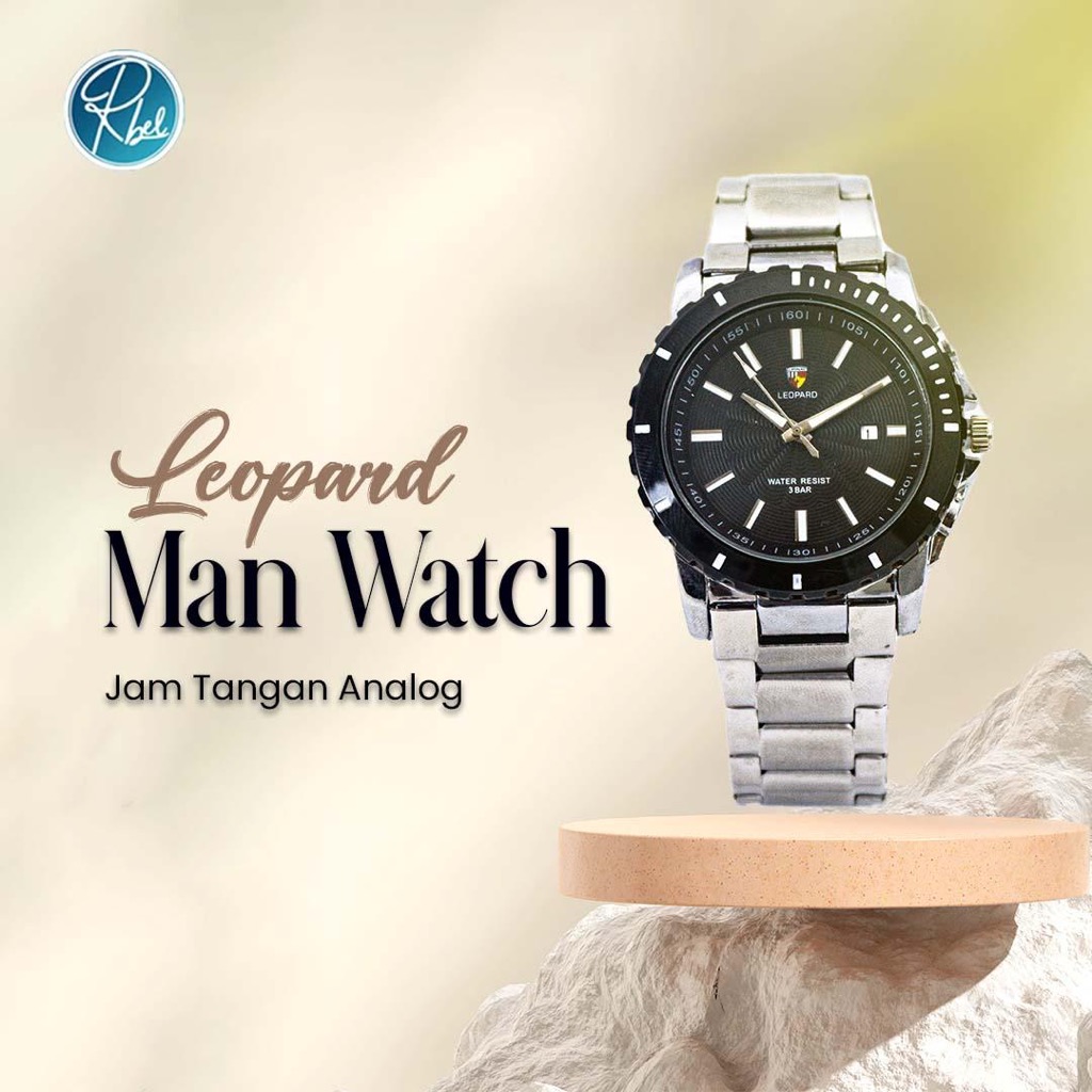 LEOPARD - JAM TANGAN FASHION PRIA JENIS ANALOG JAM TANGAN RANTAI PRIA