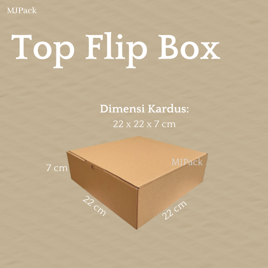 

KARDUS 22x22x7 cm || Box Karton Corrugated || Box Die Cut Eflute