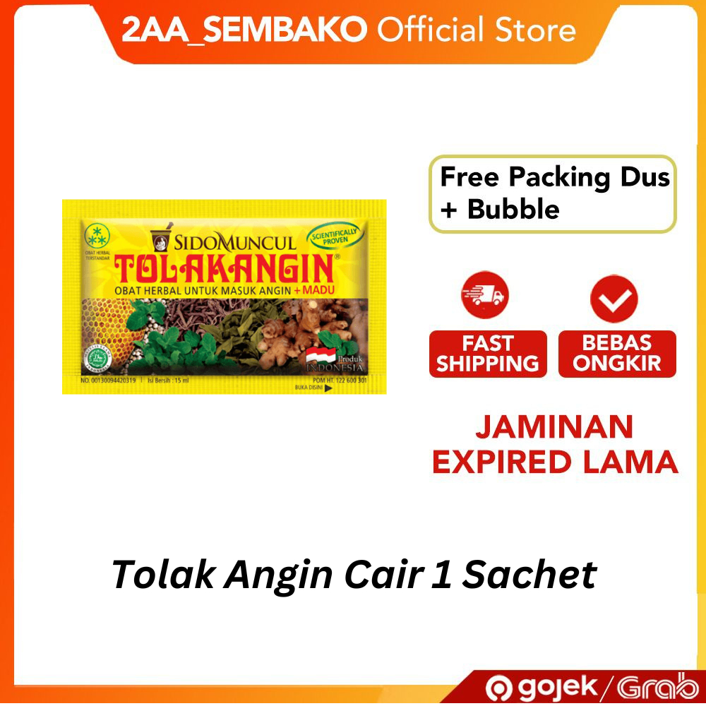 

Tolak Angin Cair 1 Sachet