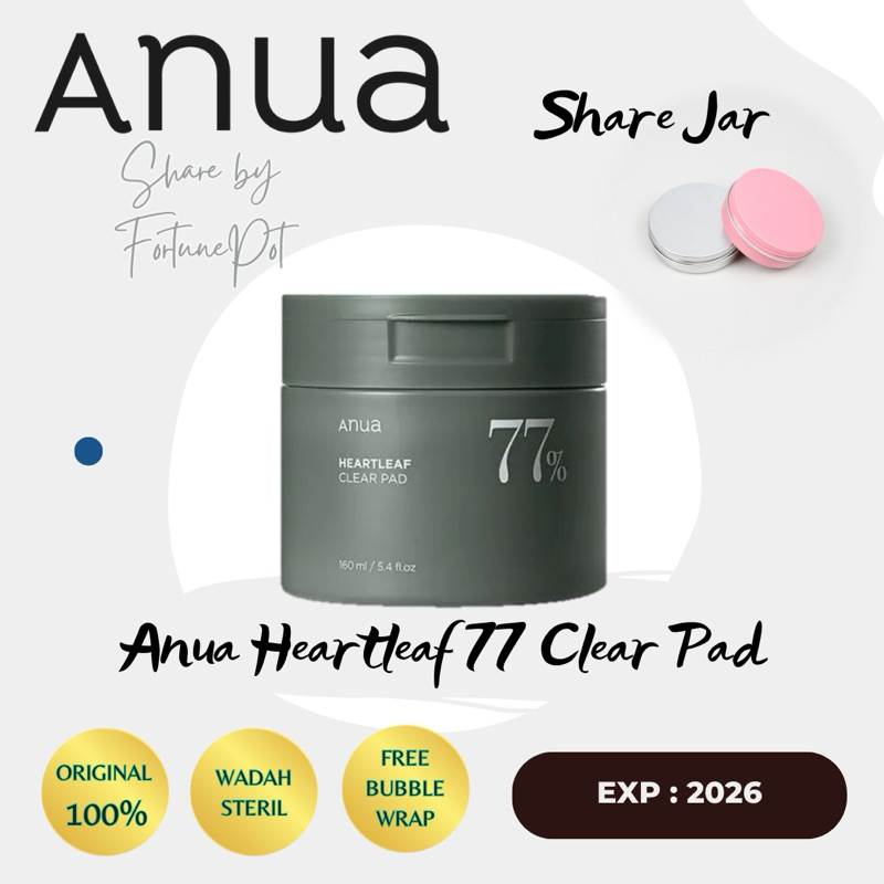 [Share in Jar] Anua Heartleaf 77 Clear Pad [EXP 2025/2026]