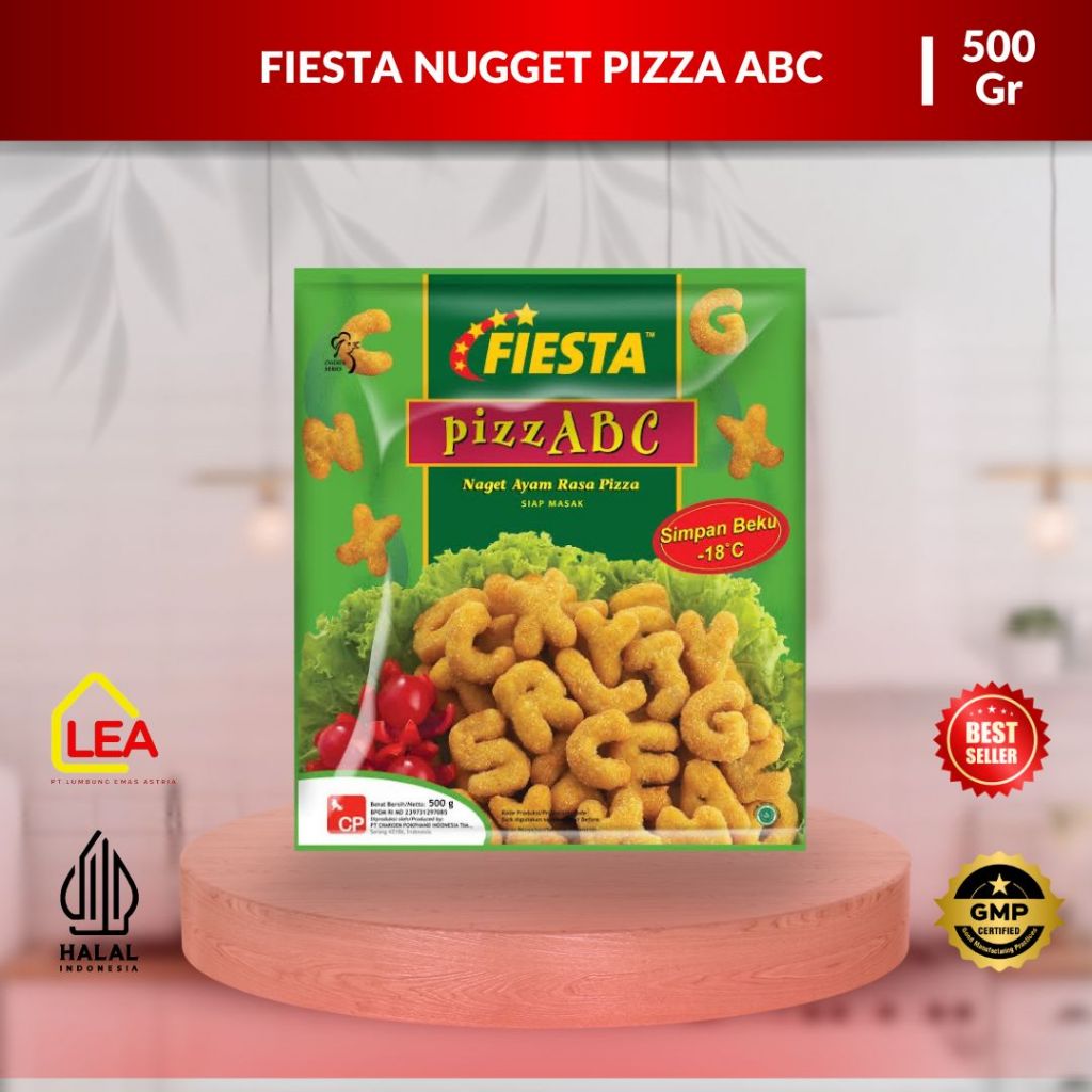 

Fiesta Nugget Pizza ABC 500gr / Nuget Ayam Rasa Pizza