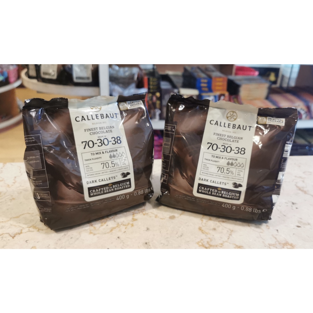 

CALLEBAUT 70.5% DARK EXTRA BITTER 400gr