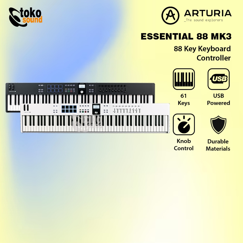 Arturia KeyLab Essential 88 MK3 - 88 Key Keyboard Controller