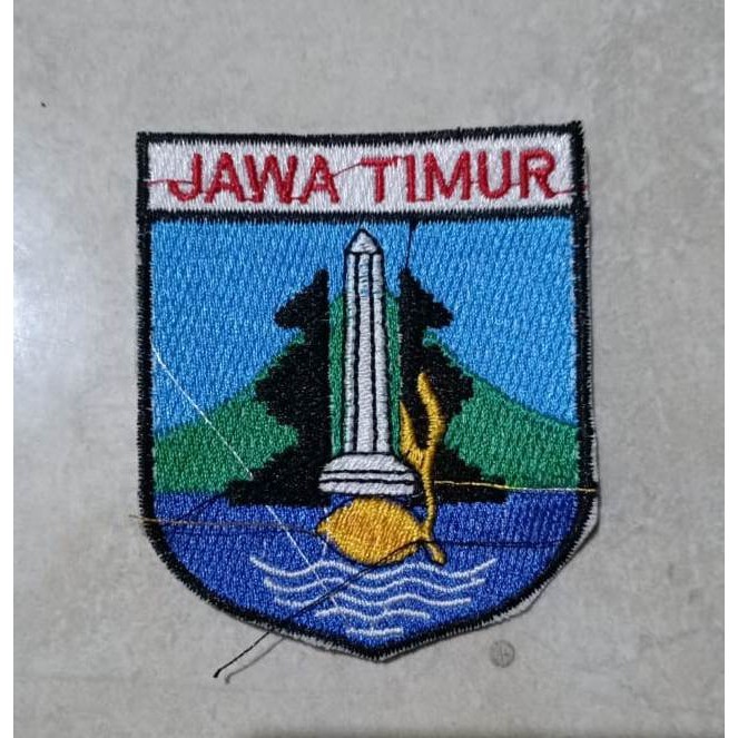 Patch Badge Emblem Bordir Timbul Pramuka Jawa Timur