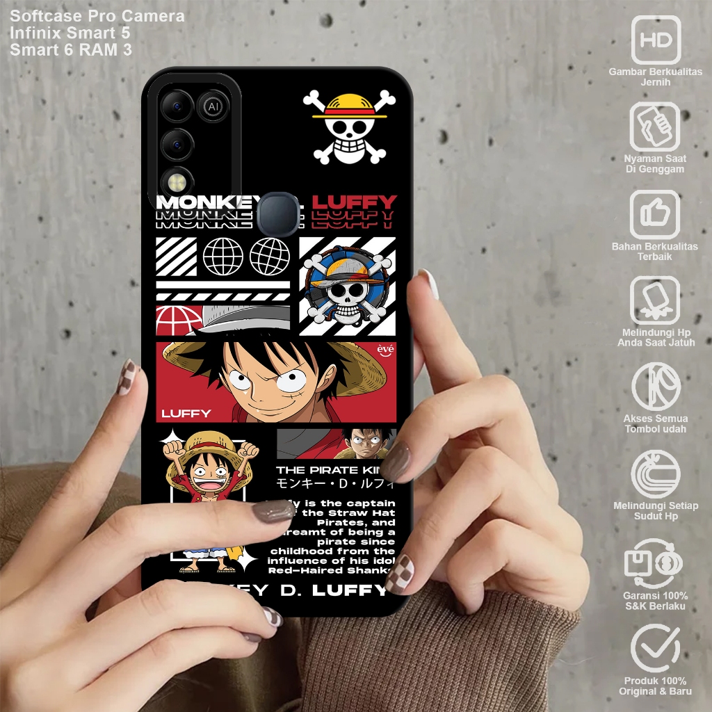 Softcase INFINIX SMART 6 RAM 3 - Case Pro Camera Infinix Smart 6 Ram 3 Motif (OP1) Case Hp - Casing 