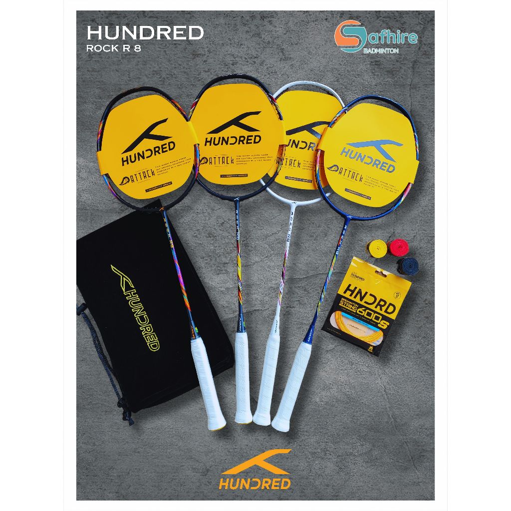 Raket Badminton Hundred Rock R8 Original