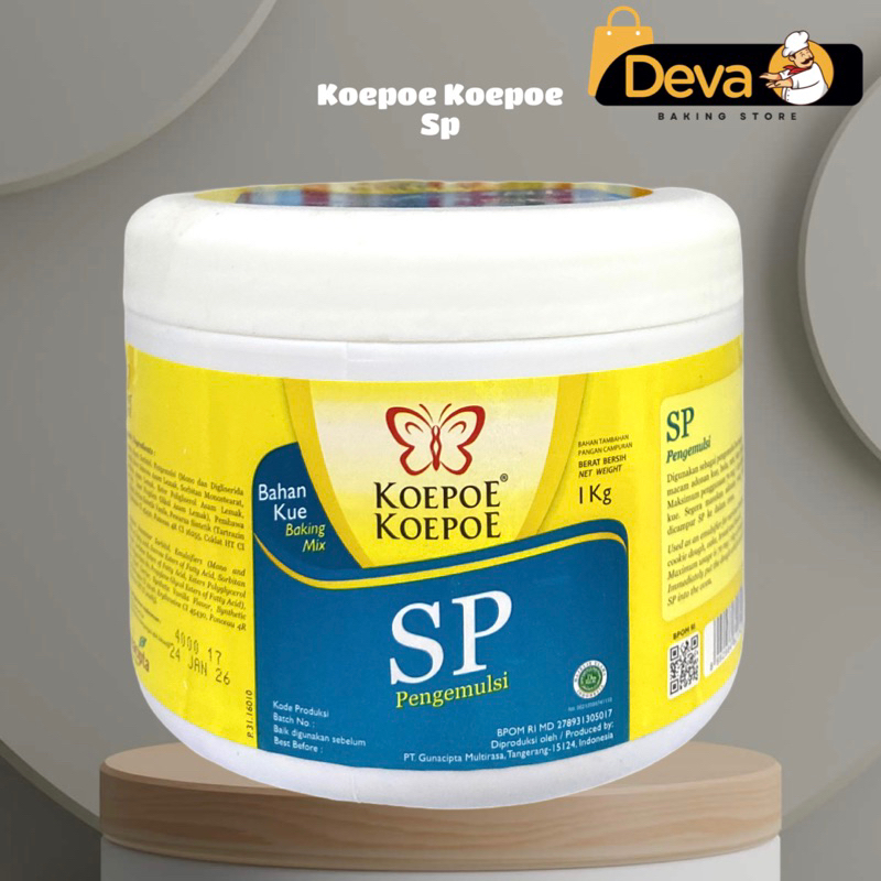 

Koepoe Koepoe Sp Cake Emulsifier - Sp Kupu Kupu Penstabil Kue 1kg