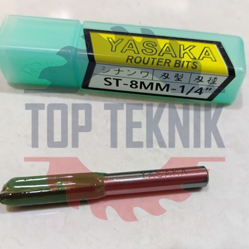 YASAKA ROUTER BITS - STRAIGHT BIT 8MM X 1/4"