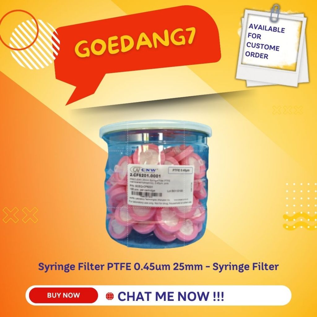 Syringe Filter PTFE 0.45um 25mm - Syringe Filter