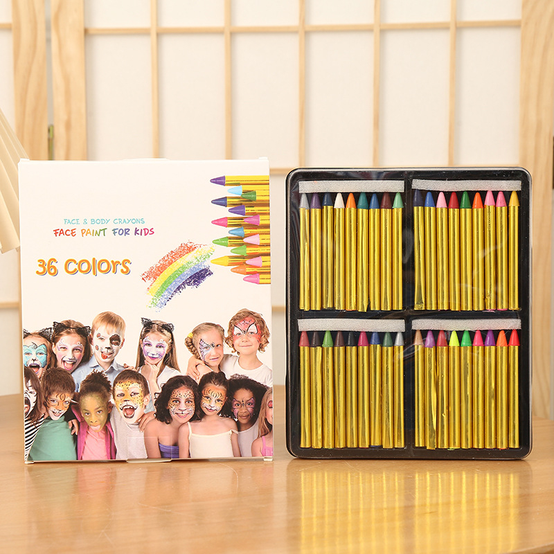 

Crayon Face Painting Anak 28 Warna Set Halloween Krayon