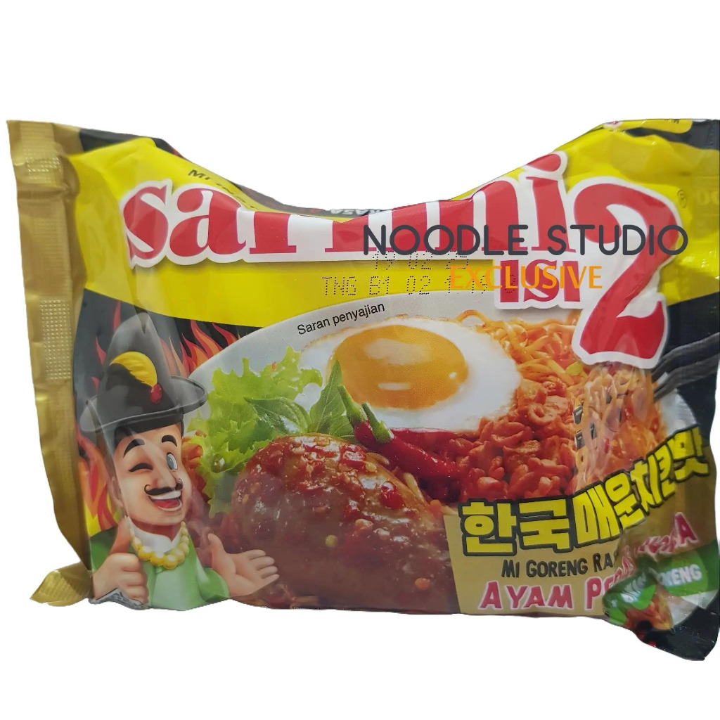 

Sarimi isi 2 Dua Mie Mi Goreng Rasa Ayam Pedas Korea