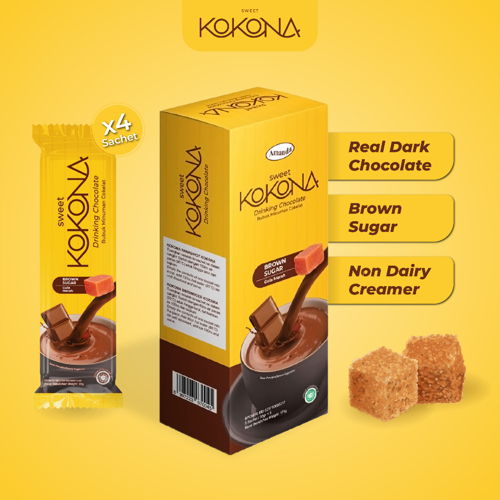 

Sweet Kokona - Brown Sugar Bubuk Minuman Cokelat 4 sachet