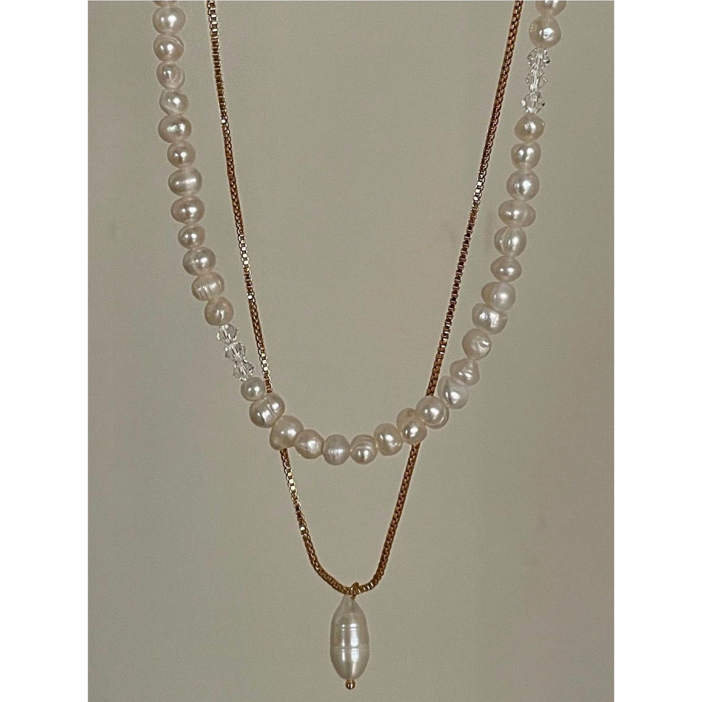 Allure Necklace Pearl Choker Necklace with Pearl Pendant