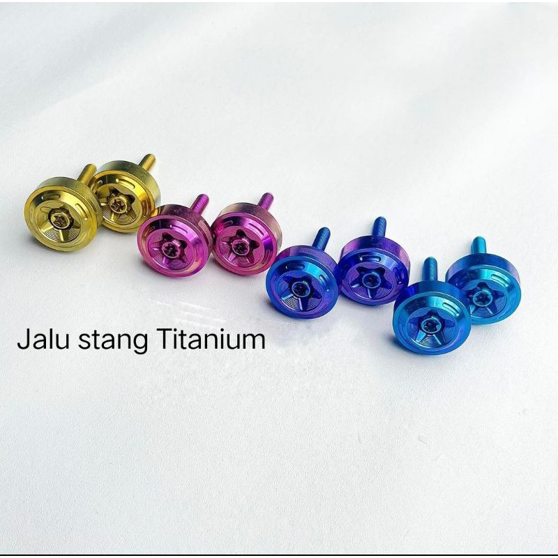 LIVE - JALU STANG TITANIUM GR 5 ORIGINAL VIETNAM ( 1 SET KANAN KIRI ) / ORIGINAL VIETNAM GR5 BISA RE