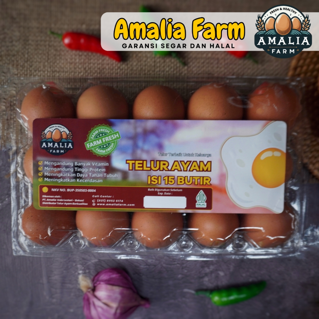 

Amalia Farm - Telur Ayam Negeri Premium Kemasan 15 Butir