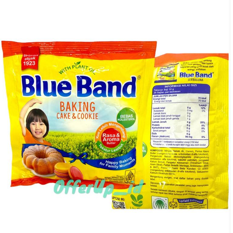 

Blue Band Mentega Baking Cake & Cookie Sachet 200 gram