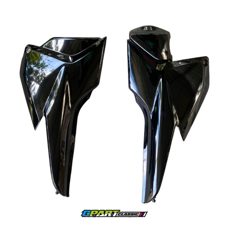 Box Tutup Cover Accu Honda MegaPro New PRIMUS Hitam metalik bahan tebal mirip original