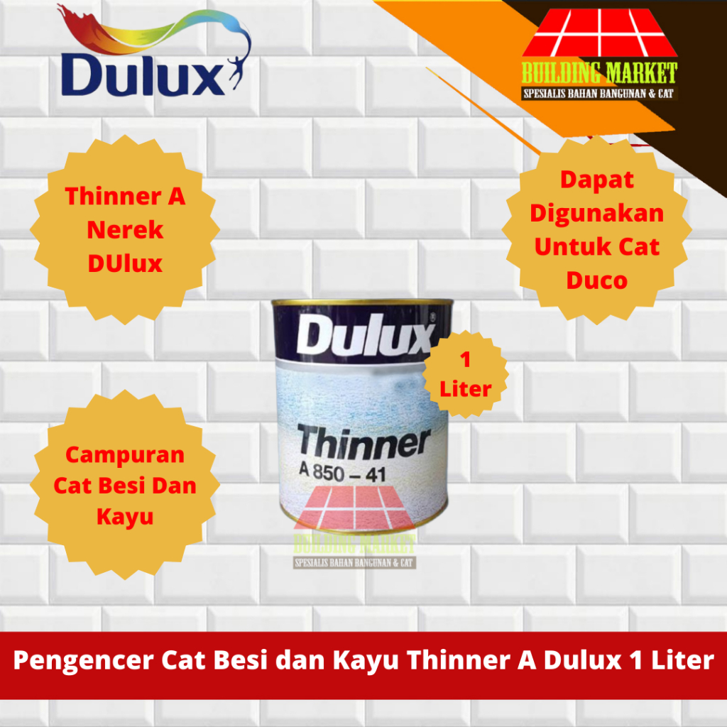 PENGENCER CAT BESI KAYU DUCO TINER THINER THINNER A DULUX 1 LITER PAKET