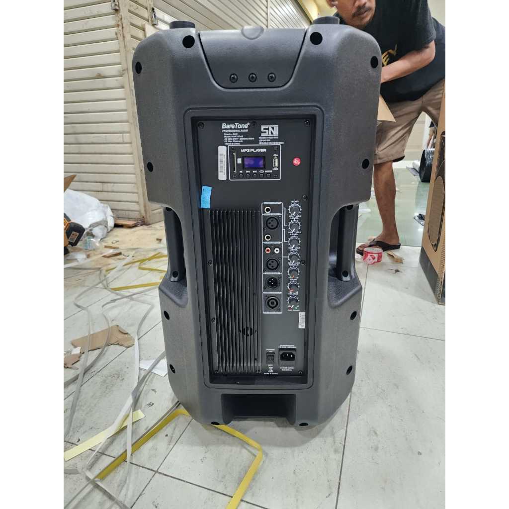 Speaker AKTIF 15 INCH BARETONE MAX 15 RAE /MAX 15RAE / MAX15RAE – FREE Stand speaker dan kabel XLR