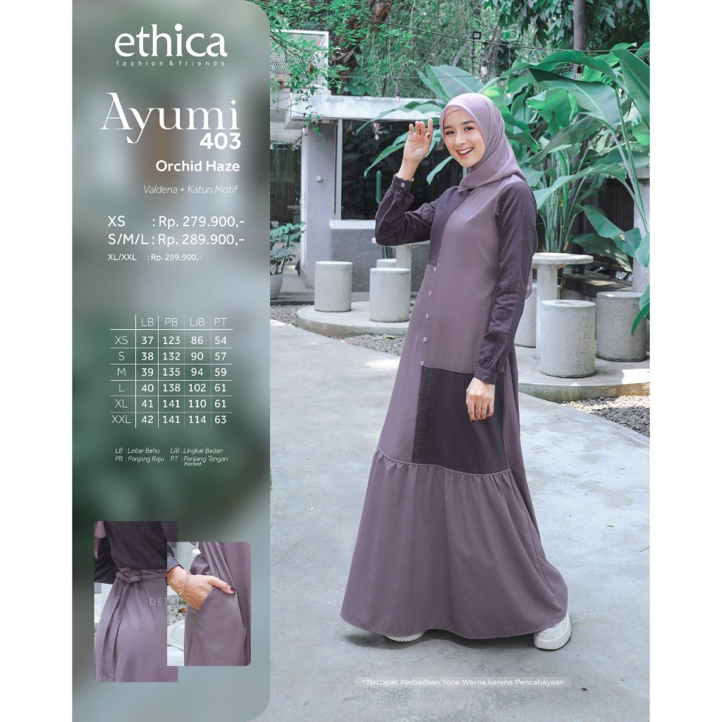 Gamis Daily Terbaru Ethica Ayumi 403