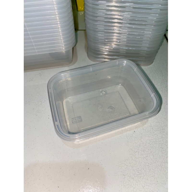 CUP 200ML KOTAK / tempat slime box rec tpr thinwall 200ml / thinwall tempat photocard / tincase kota