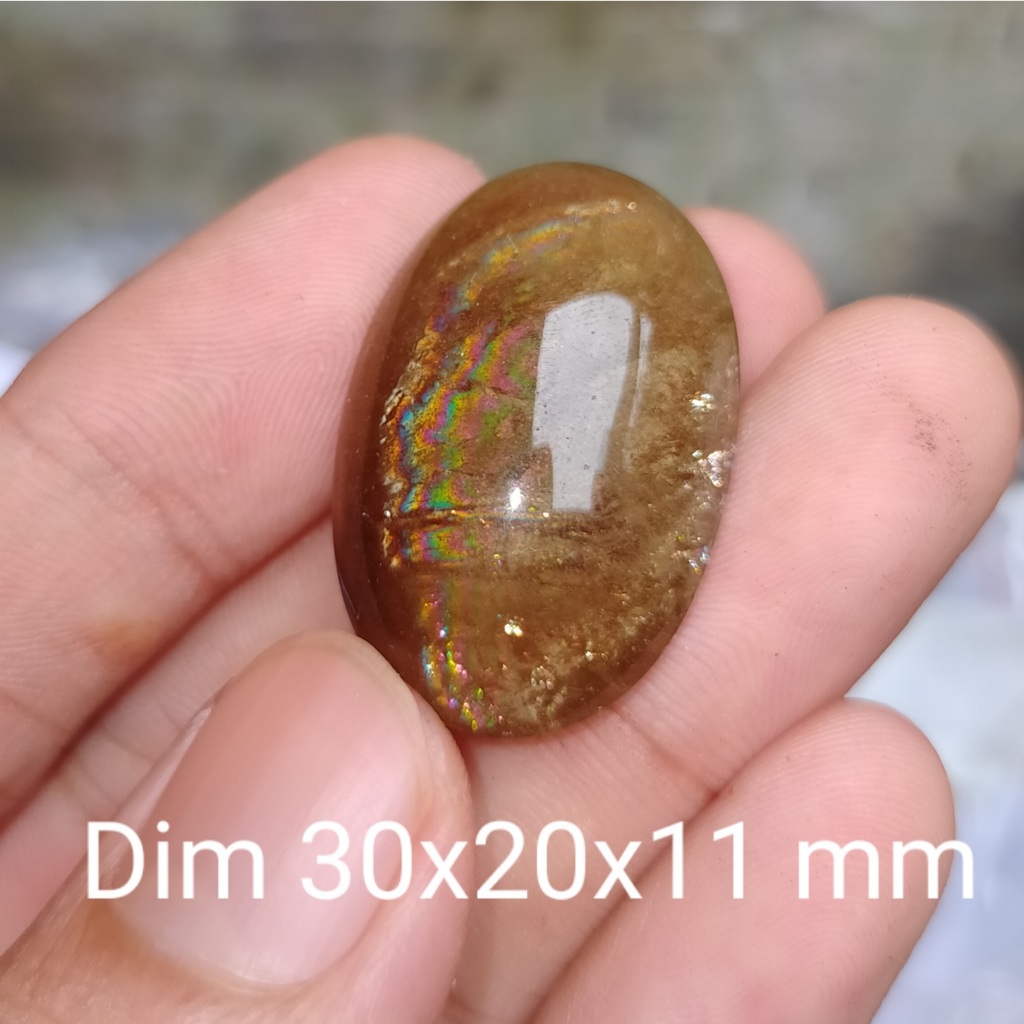 BATU KECUBUNG TEH PELANGI ASLI UKURAN BESAR cek batu lainnya yaman api wulung opal bacan permata kal
