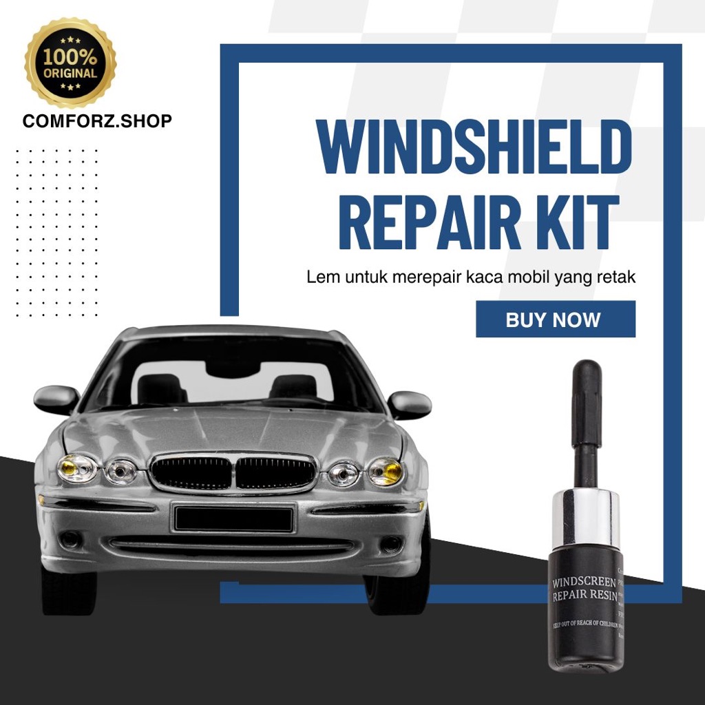 Lem Kaca Mobil Dan Layar Hp Retak Pecah Lem Ajaib Serbaguna Windshield Repair Kit Glass Original