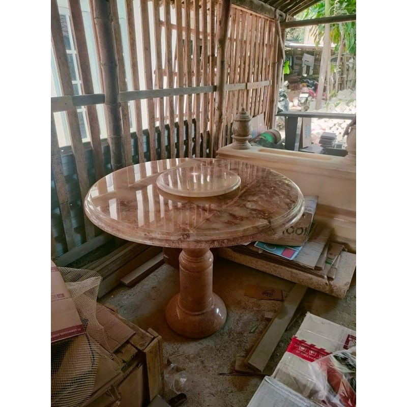 Meja Makan Bulat Onyx D 100 cm