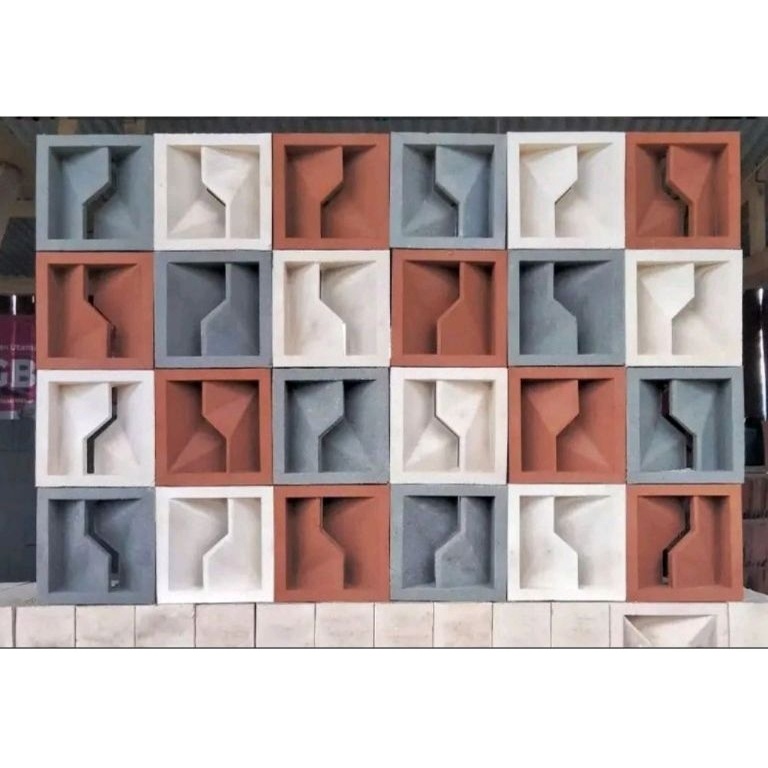 Tidak Diragukan Roster beton roster ventilasi roster minimalis roster motif petir 2 muka  dua sisi a