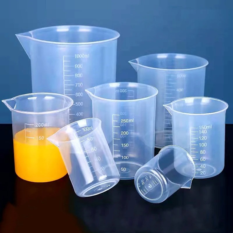 Gelas Ukur gelas takar Plastik Laboratorium Measuring Cup 500ml
