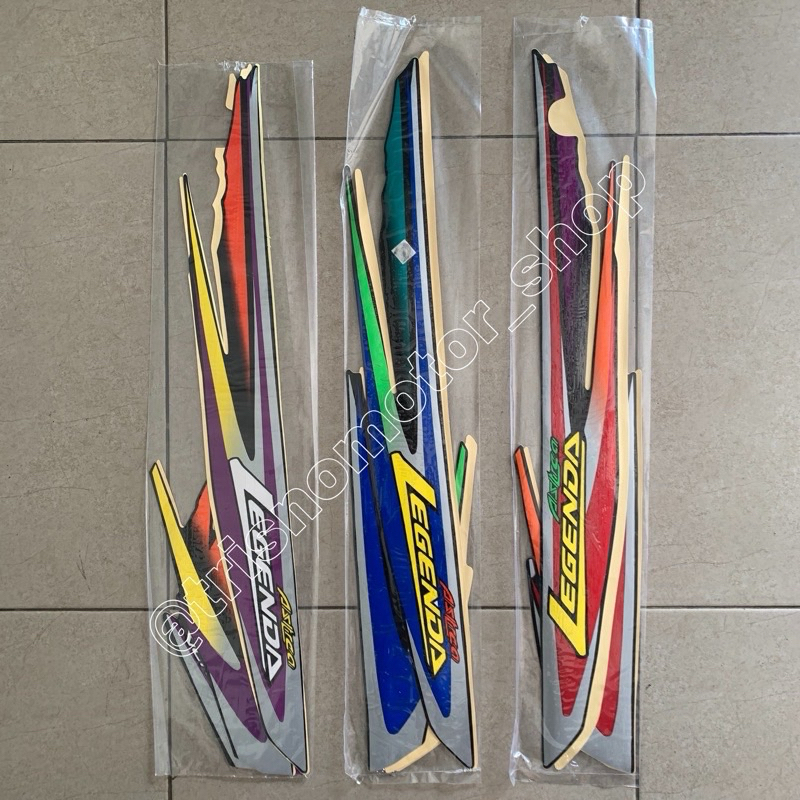 striping sticker stiker lis list body motor Honda astrea grand legenda 1 full set standar berkualita