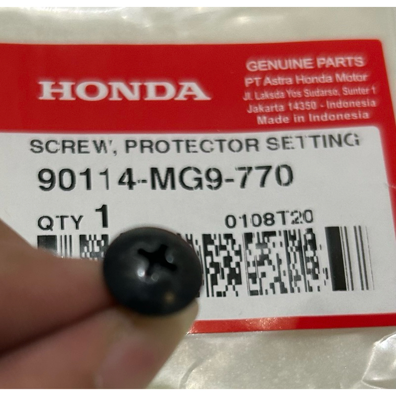 Baut Batok Depan Bawah Lampu Supra X125FI New Ori AHM 90114MG9770