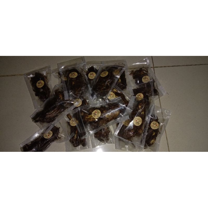 

Keripik pisang Lumer coklat kemasan standing pouch Termurah