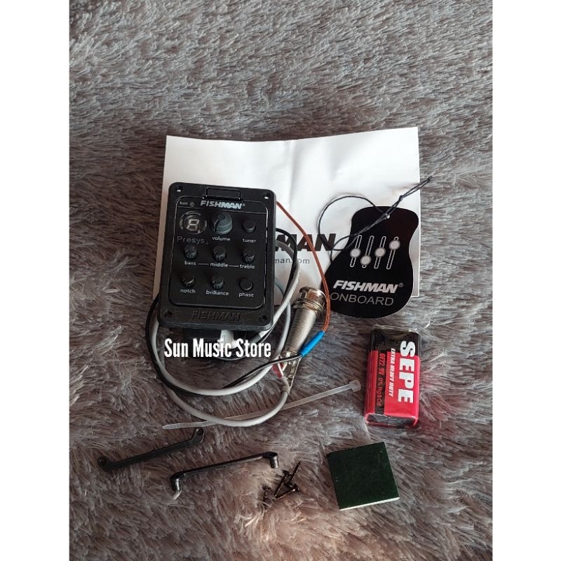 Preamp Fishman Presys Plus - Preamp Gitar Akustik Fishman Presys + - Fishman Presys Plus - Fishman P