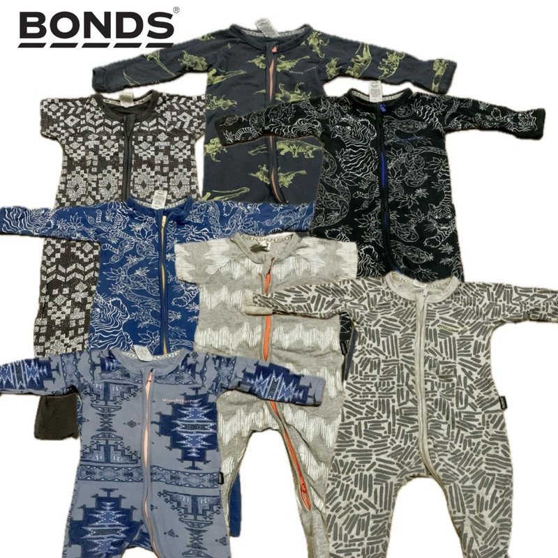 BONDS Wondersuit Baby Sleepsuit Preloved Baju Tidur Bayi 3-6 months
