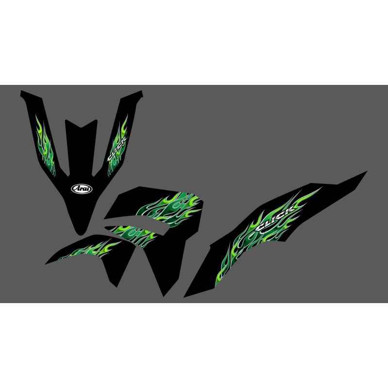 Striping Api Vario 125 New Transparan Api Fire Ninja