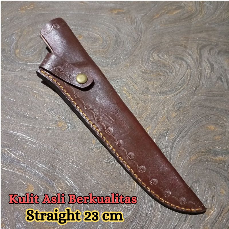 Sarung Pisau Kulit Asli Berkualitas / Sarung Pisau Straight 23 Cm / Sarung Pisau Tramontina / Sarung