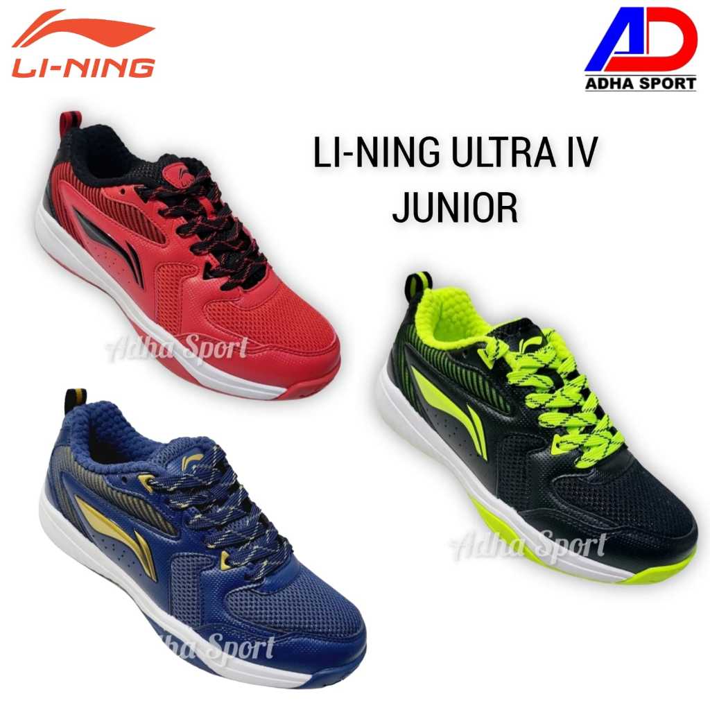 Sepatu Badminton Lining ULTRA IV / 4 Junior Sepatu Bulutangkis Anak Original
