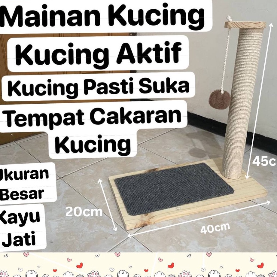 Garukan Kucing Mainan Kucing  Cat Scratcher  Cat Tree  Cat Condo  Cakaran Kucing Garukan Kucing 2 in