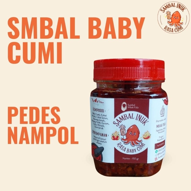 

SAMBAL INUK Sambal Baby Cumi Varian Pedes Nampol