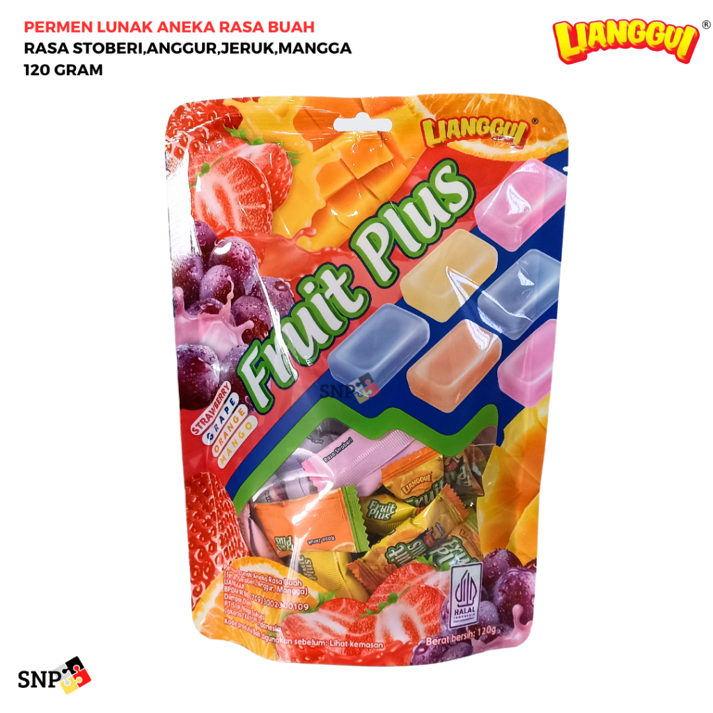 

LIANGGUI PERMEN LUNAK FRUIT PLUS ANEKA RASA 120 GRAM