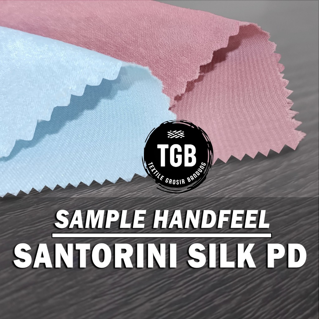 [𝐒𝐀𝐌𝐏𝐄𝐋] Sampel Kain Santorini Silk PD Import Grade A Textile Kualitas Premium