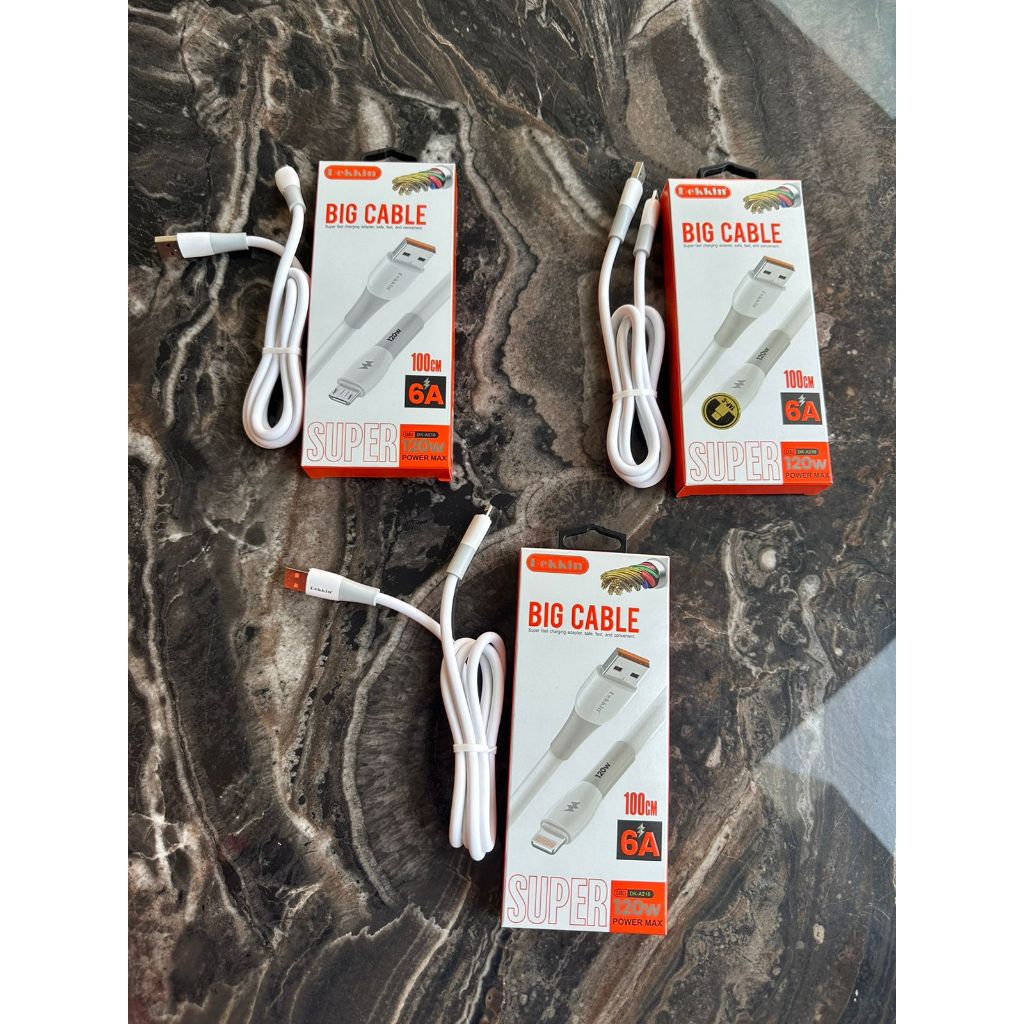 BEATCASE8 - KABEL DATA DEKKIN DK-A216PD FAST CHARGING 120W USB TYPE-C / USB IPHONE / USB MICRO / TYP