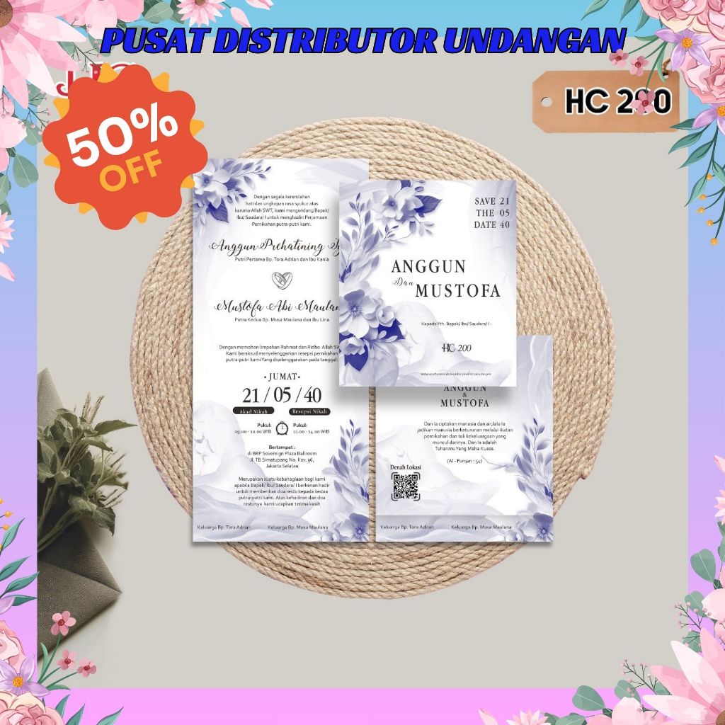 Blangko Undangan HC 200 | Blangko Undangan Murah | Blangko Undangan | Blangko Kosong | Harga Pabrik