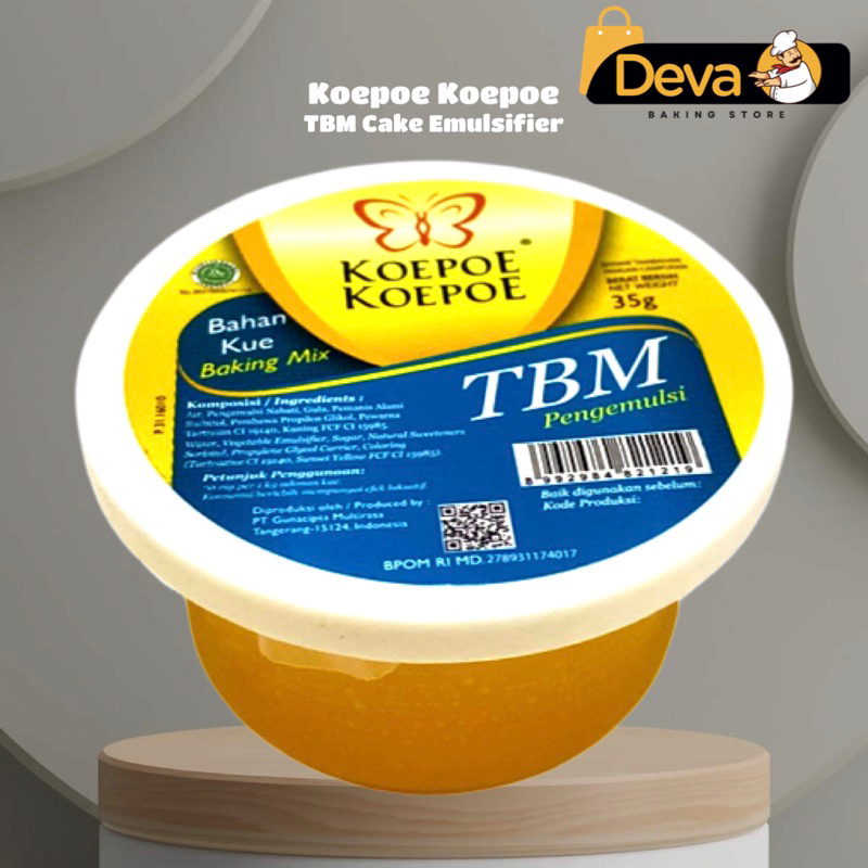 

Koepoe Koepoe TBM Cake Emulsifier - TBM Kupu Kupu Penstabil Kue 35gr