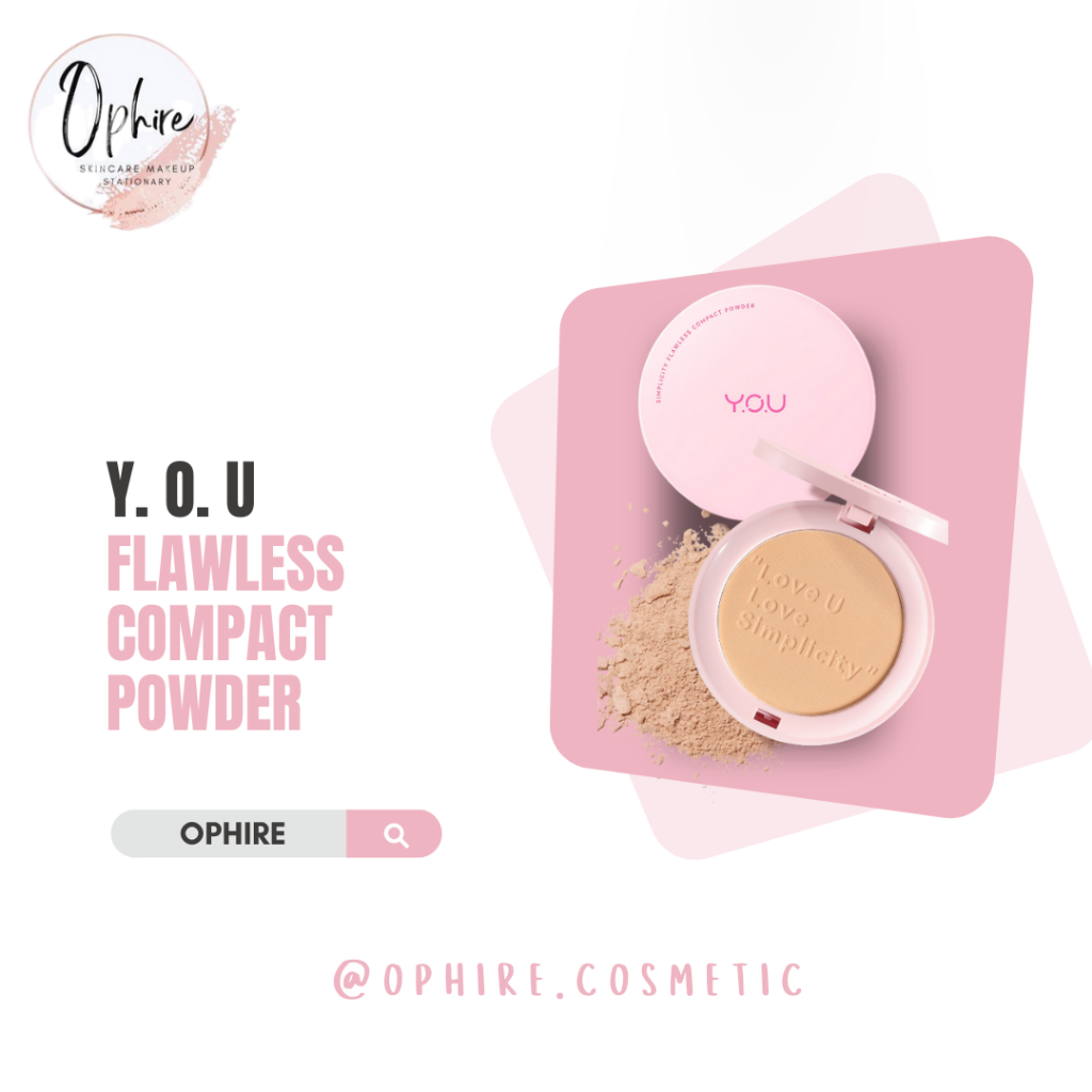 YOU Simplicity Flawless Compact Powder Bedak Padat Natural Makeup Tahan Lama Sebum Control