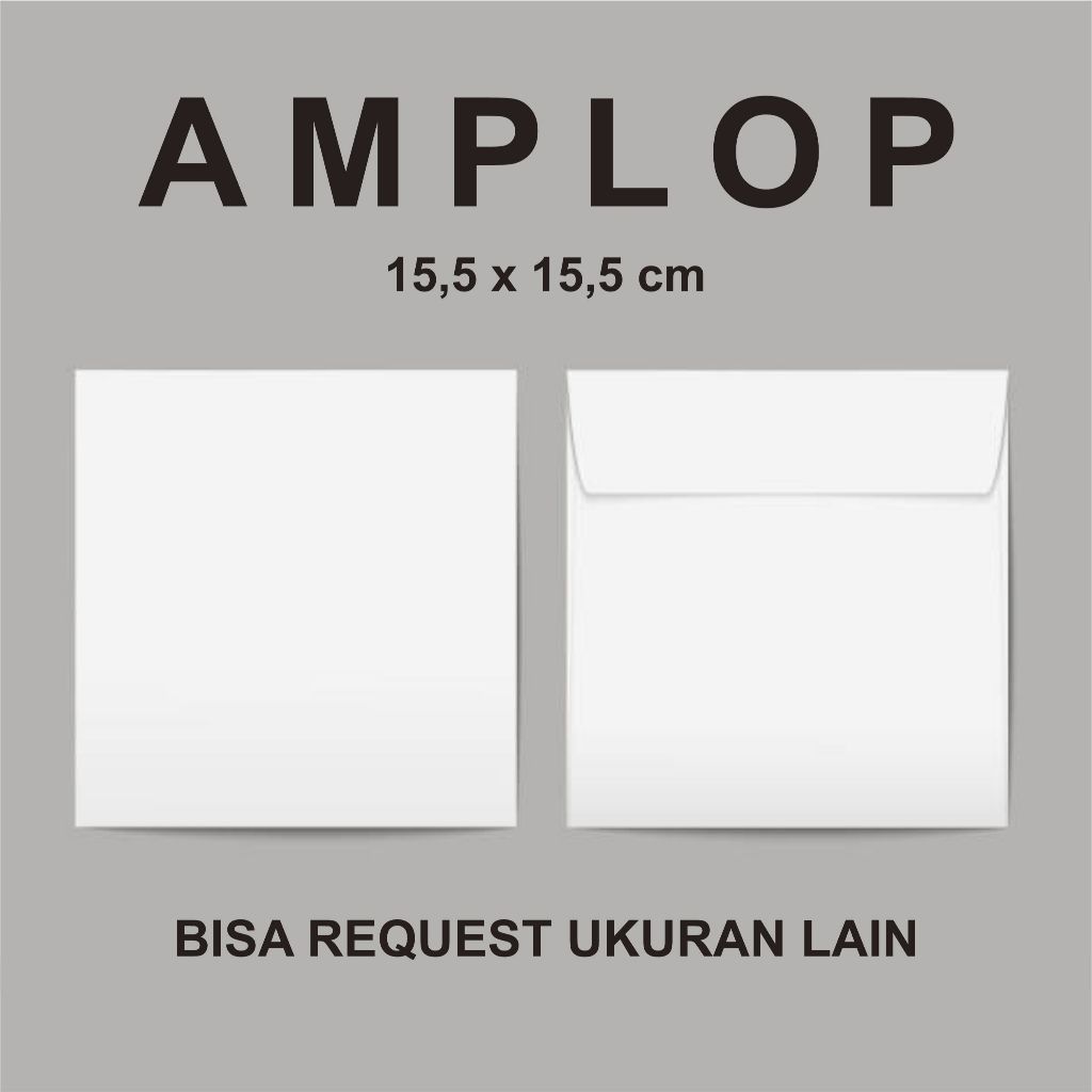 

Custom Amplop 15,5 x 15,5 cm | Amplop Bahan BC ArtPaper HVS