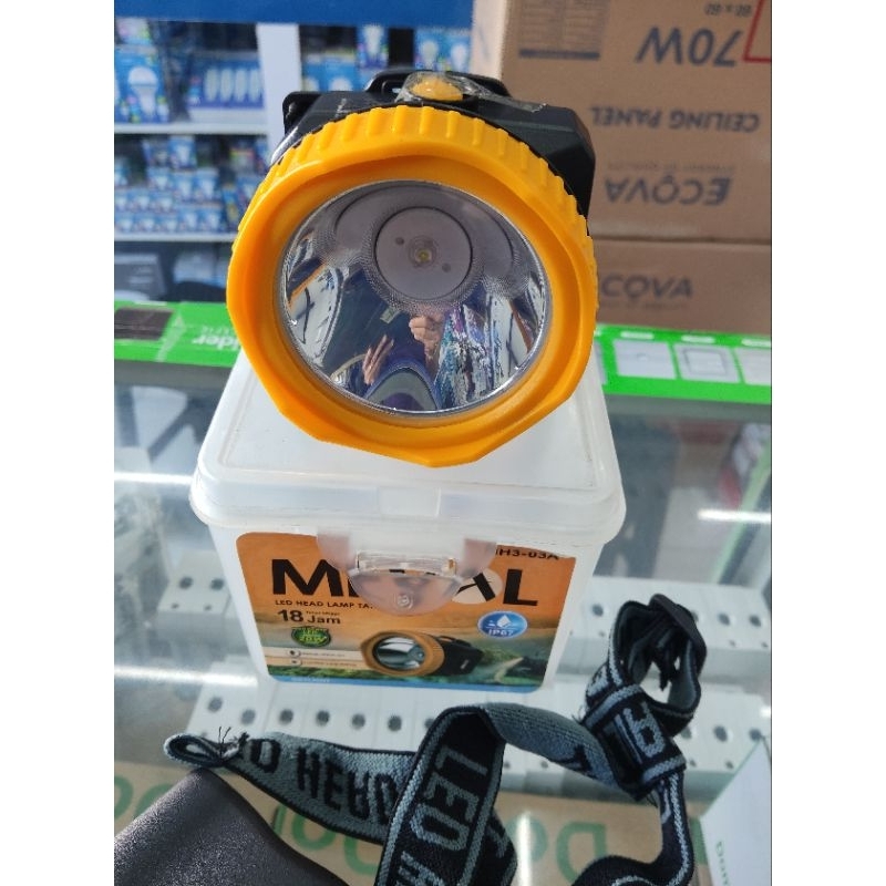 Senter Kepala /Head Lampu LED waterproof Meval