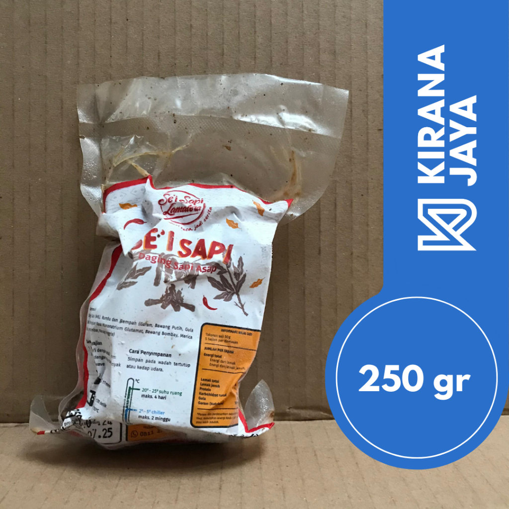 

Sei Sapi 250Gr gurih lezat